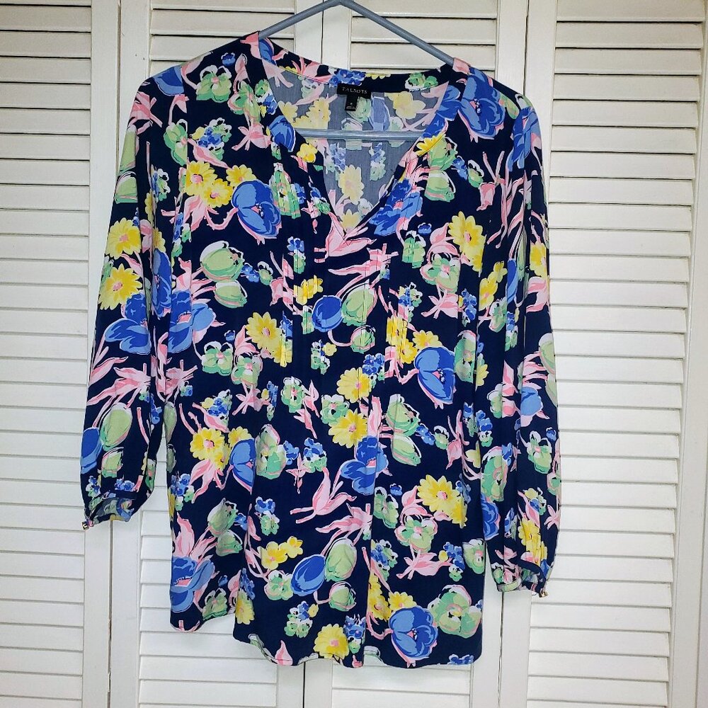 Talbots Floral Blouse